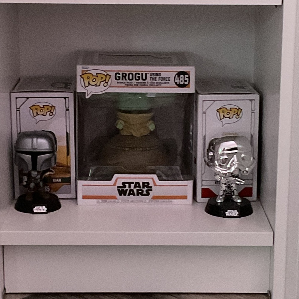 Star Wars Funko Pop Set - Grogu and Mandalorian